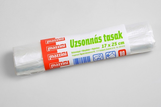 MAZZINI Uzsonnás tasak 17x25cm, 80db/roll