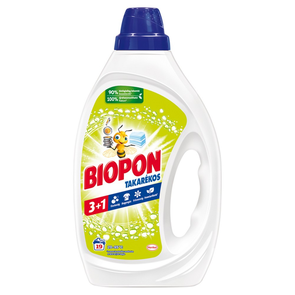 Biopon mosógél 19 mosás 0,855l