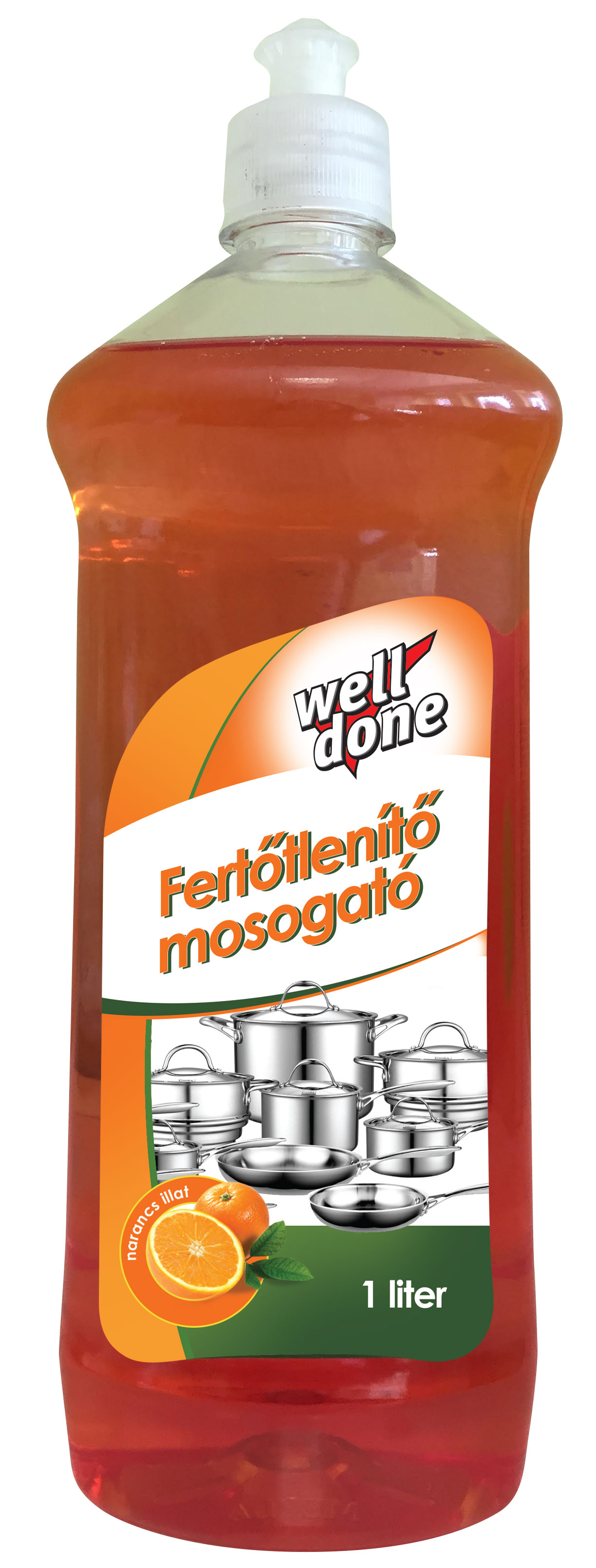 WD Fertőlenítő mosogató narancs illattal 1 L