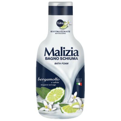 Malizia habfürdő 1000ml Bergamot & Sage