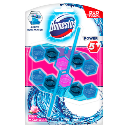 DOMESTOS Power5 WC-rúd 2x53g Blue Pink