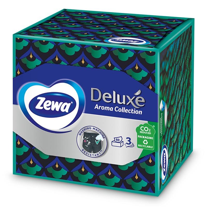 Zewa Deluxe 3rét.Dobozos Papírzs. AromaCol 60db