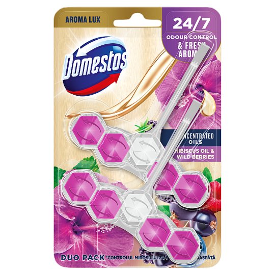 DOMESTOS Aroma Lux WC-rúd 2x55g Hibiscus