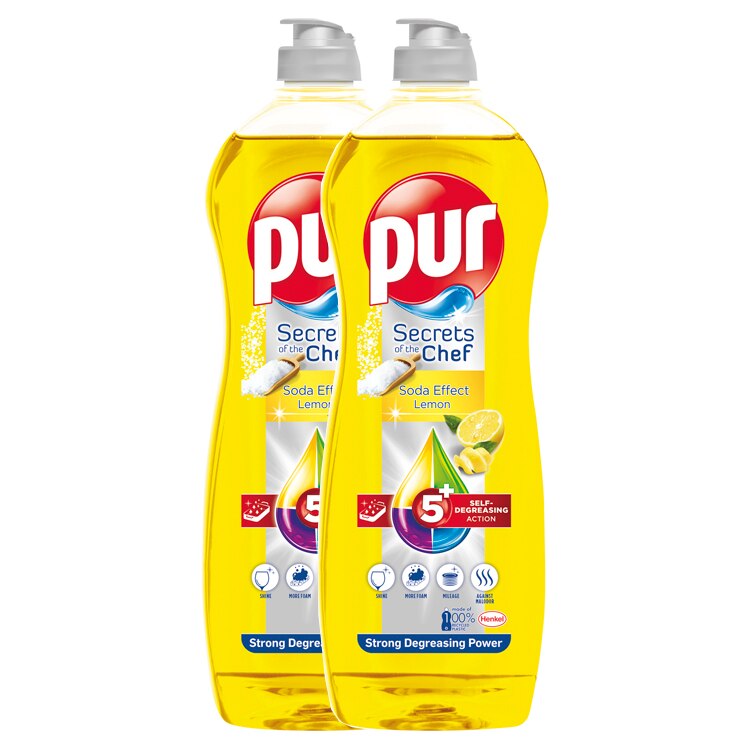 Pur DUOPower mosogatószer 450 ml Lemon