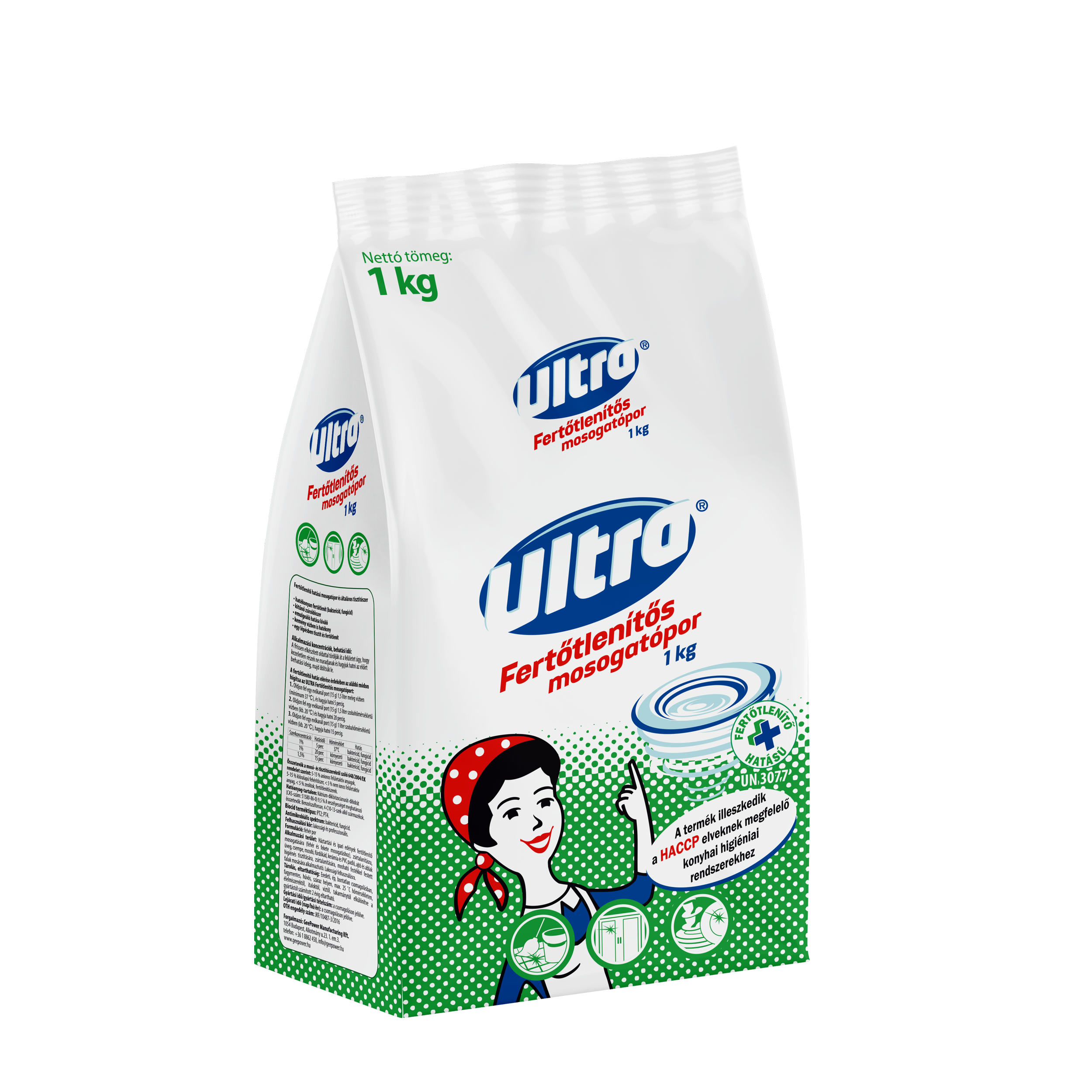 Ultra Fertotlenítos Mosogatópor 1kg